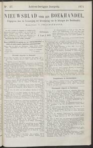 Nieuwsblad voor den boekhandel jrg 38, 1871, no 27, 04-04-1871 in 