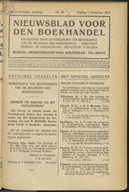 Nieuwsblad voor den boekhandel jrg 86, 1919, no 85, 07-11-1919 in 