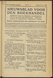 Nieuwsblad voor den boekhandel jrg 87, 1920, no 51, 25-06-1920 in 