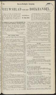 Nieuwsblad voor den boekhandel jrg 31, 1864, no 25, 23-06-1864 in 