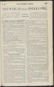 Nieuwsblad voor den boekhandel jrg 32, 1865, no 40, 05-10-1865 in 