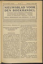 Nieuwsblad voor den boekhandel jrg 86, 1919, no 24, 25-03-1919 in 