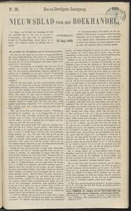 Nieuwsblad voor den boekhandel jrg 36, 1869, no 25, 24-06-1869 in 