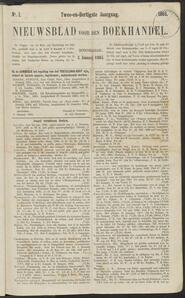 Nieuwsblad voor den boekhandel jrg 32, 1865, no 1, 05-01-1865 in 