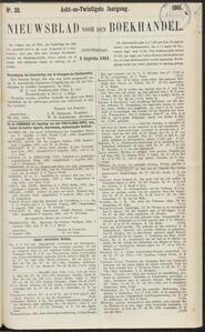 Nieuwsblad voor den boekhandel jrg 28, 1861, no 32, 08-08-1861 in 