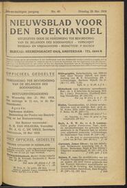 Nieuwsblad voor den boekhandel jrg 86, 1919, no 40, 20-05-1919 in 