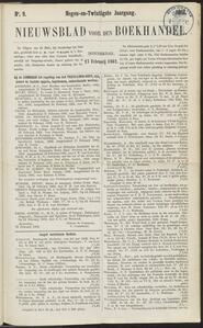 Nieuwsblad voor den boekhandel jrg 29, 1862, no 9, 27-02-1862 in 