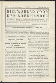 Nieuwsblad voor den boekhandel jrg 78, 1911, no 58, 21-07-1911 in 