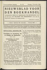 Nieuwsblad voor den boekhandel jrg 82, 1915, no 92, 07-12-1915 in 