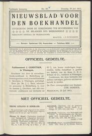 Nieuwsblad voor den boekhandel jrg 80, 1913, no 60, 29-07-1913 in 