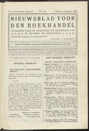 Nieuwsblad voor den boekhandel jrg 74, 1907, no 64, 09-08-1907 in 