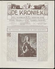 De kroniek; geïllustreerd maandblad voor Noord- en Zuidnederland jrg 5, 1919, no 4