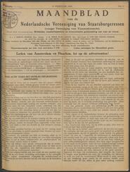 Maandblad van de Nederlandsche Vereeniging van Staatsburgeressen in 