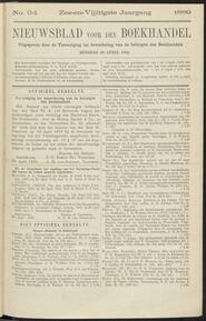 Nieuwsblad voor den boekhandel jrg 56, 1889, no 34, 30-04-1889 in 