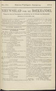 Nieuwsblad voor den boekhandel jrg 56, 1889, no 64, 13-08-1889 in 