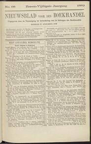 Nieuwsblad voor den boekhandel jrg 56, 1889, no 68, 27-08-1889 in 
