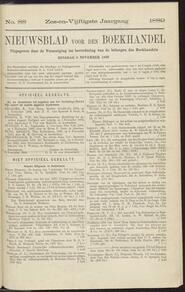 Nieuwsblad voor den boekhandel jrg 56, 1889, no 88, 05-11-1889 in 