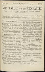 Nieuwsblad voor den boekhandel jrg 56, 1889, no 70, 03-09-1889 in 