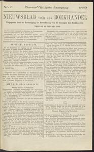Nieuwsblad voor den boekhandel jrg 56, 1889, no 5, 18-01-1889 in 