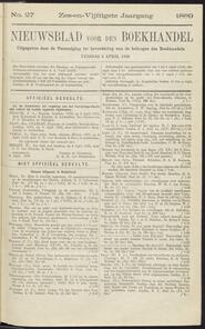 Nieuwsblad voor den boekhandel jrg 56, 1889, no 27, 05-04-1889 in 