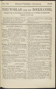 Nieuwsblad voor den boekhandel jrg 56, 1889, no 59, 26-07-1889 in 