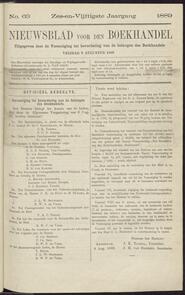 Nieuwsblad voor den boekhandel jrg 56, 1889, no 63, 09-08-1889 in 