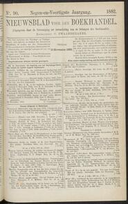 Nieuwsblad voor den boekhandel jrg 49, 1882, no 90, 10-11-1882 in 