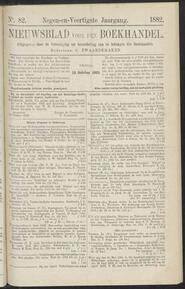 Nieuwsblad voor den boekhandel jrg 49, 1882, no 82, 13-10-1882 in 