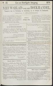 Nieuwsblad voor den boekhandel jrg 41, 1874, no 22, 17-03-1874 in 