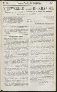 Nieuwsblad voor den boekhandel jrg 41, 1874, no 28, 07-04-1874 in 