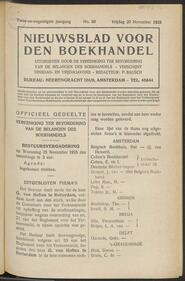 Nieuwsblad voor den boekhandel jrg 92, 1925, no 89, 20-11-1925 in 
