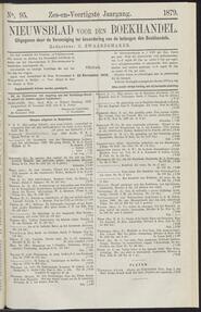 Nieuwsblad voor den boekhandel jrg 46, 1879, no 95, 25-11-1879 in 