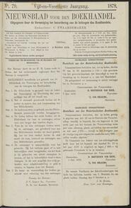 Nieuwsblad voor den boekhandel jrg 45, 1878, no 79, 04-10-1878 in 