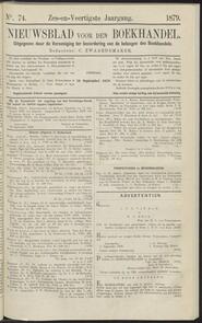 Nieuwsblad voor den boekhandel jrg 46, 1879, no 74, 16-09-1879 in 