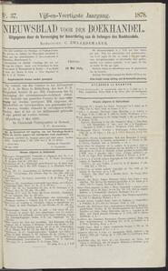 Nieuwsblad voor den boekhandel jrg 45, 1878, no 37, 10-05-1878 in 