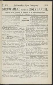 Nieuwsblad voor den boekhandel jrg 48, 1881, no 100, 09-12-1881 in 