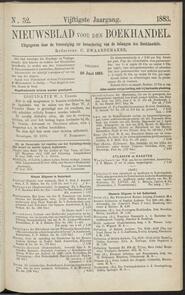 Nieuwsblad voor den boekhandel jrg 50, 1883, no 52, 29-06-1883 in 
