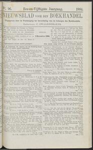 Nieuwsblad voor den boekhandel jrg 51, 1884, no 96, 02-12-1884 in 