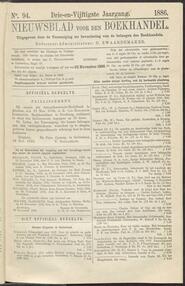 Nieuwsblad voor den boekhandel jrg 53, 1886, no 94, 23-11-1886 in 