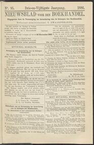 Nieuwsblad voor den boekhandel jrg 53, 1886, no 95, 26-11-1886 in 