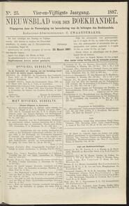Nieuwsblad voor den boekhandel jrg 54, 1887, no 23, 22-03-1887 in 