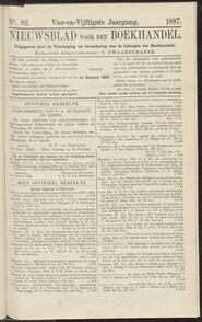 Nieuwsblad voor den boekhandel jrg 54, 1887, no 82, 14-10-1887 in 