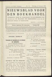 Nieuwsblad voor den boekhandel jrg 77, 1910, no 13, 15-02-1910 in 