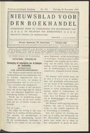 Nieuwsblad voor den boekhandel jrg 77, 1910, no 101, 20-12-1910 in 