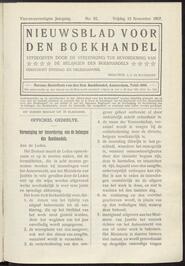Nieuwsblad voor den boekhandel jrg 74, 1907, no 92, 15-11-1907 in 