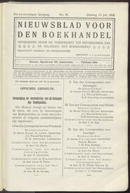 Nieuwsblad voor den boekhandel jrg 76, 1909, no 56, 13-07-1909 in 