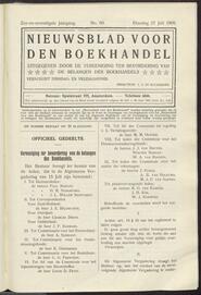 Nieuwsblad voor den boekhandel jrg 76, 1909, no 60, 27-07-1909 in 