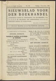 Nieuwsblad voor den boekhandel jrg 73, 1906, no 98, 07-12-1906 in 