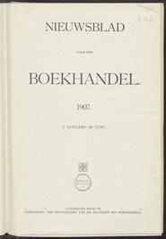 Nieuwsblad voor den boekhandel jrg 74, 1907, no 1, 02-01-1907 in 