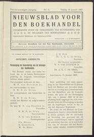 Nieuwsblad voor den boekhandel jrg 74, 1907, no 6, 18-01-1907 in 